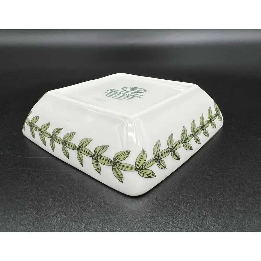 Portmeirion Botanic Garden 3” Square Trinket Dish Dipping Sauce Bowl